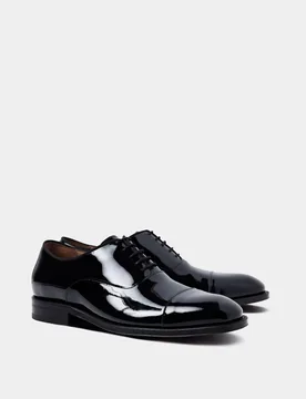 Leather Oxford Shoes Black male - Hawes & Curtis - FashionsVida