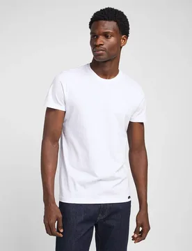 T-shirt à Manches Courtes 2 Units Black White XL - Lee - FashionsVida
