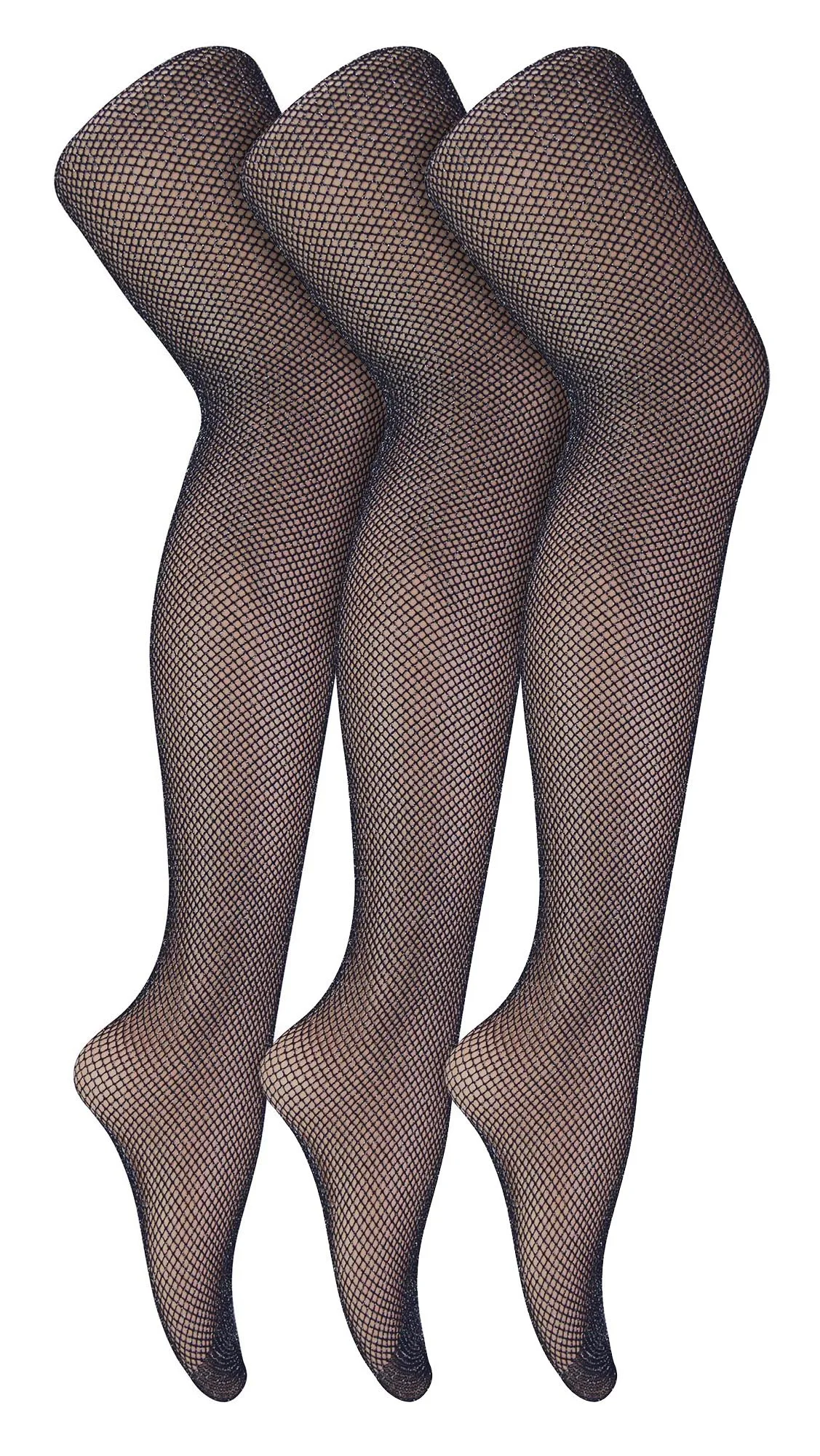Womens 3 Pair Multipack Fishnet Tights For Women - Sock Snob - FashionsVida