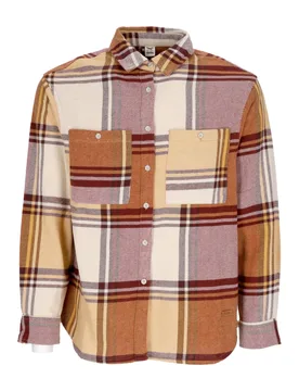 Camicia Manica Lunga Donna Flannie Shirt Dark Red - Iriedaily - FashionsVida