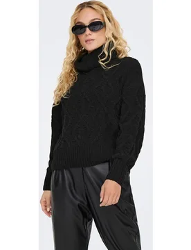 Jersey de mujer de punto de cuello vuelto - Only - FashionsVida