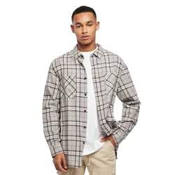 Chemise à Manches Longues Oversized Check Grey / Black M