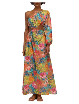 Vestito Lungo A Maniche Lunghe Vestito Wild Garden Earth S