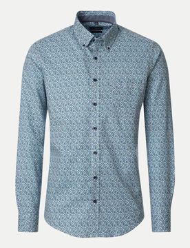 Casual-Fit Freizeithemd Blau XXL