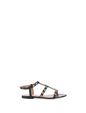 Sandali in pelle NERO 41