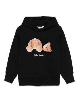 Felpa con cappuccio orso