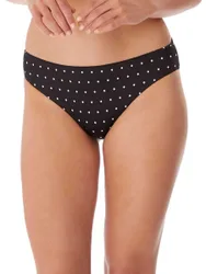 Womens Jewel Cove Bikini Brief - Black Polyamide - Size Small