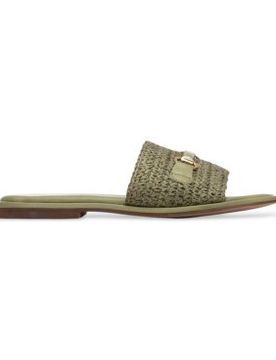 Para mujer. 16328802-KAKI Sandalias 163288 (37), Tela, Plano, Ninguno, Casual