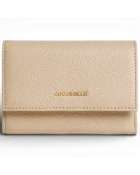 Portafoglio Metallic Soft Donna Sabbia in Pelle