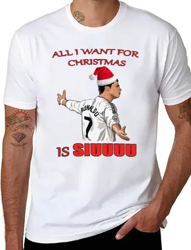 All I Want For Christmas Is Siuuu T-Shirt anime tshirt t shirts for man pack cotton T-Shirt - Aliexpress - FashionsVida