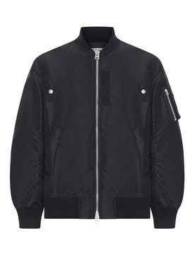 Sacai Bomber in nylon con zip