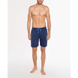 Pantalón corto pijama de hombre tela Santorini