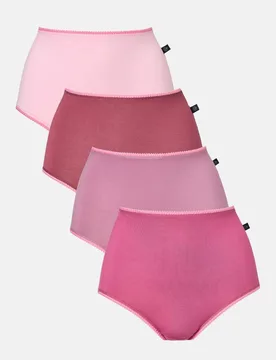 Womens Four-pack Bamboo Full Briefs - - Size: S - British Boxers - FashionsVida