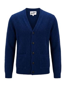 Strickjacke Herren Blau S Herren