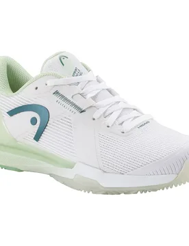 Sprint Pro 4.0 Padel Shoes White / Light Green UK 6 - Head Racket - FashionsVida
