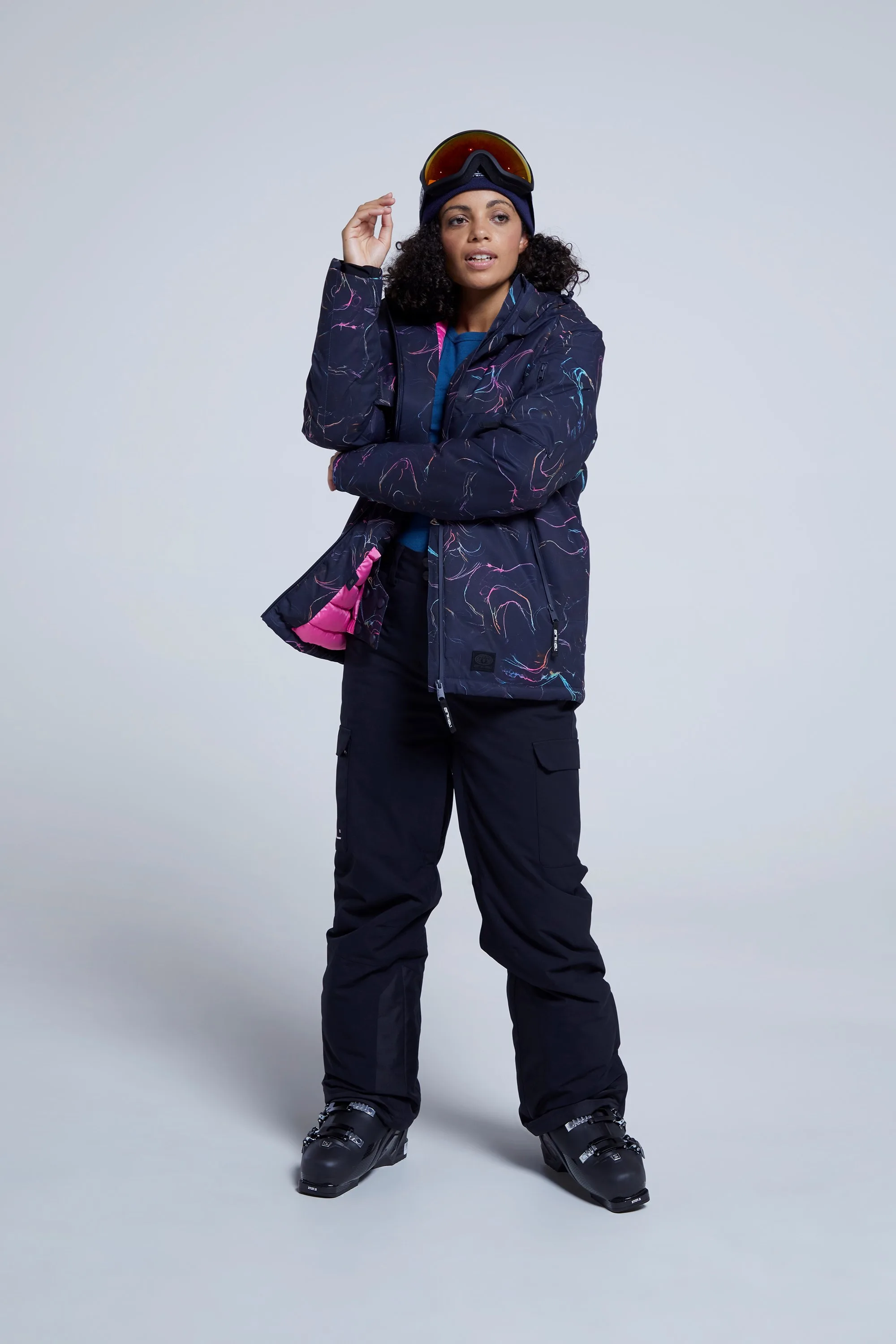 Trail Womens Waterproof Snow Jacket - Green - Green - Size: 8 - Animal - FashionsVida