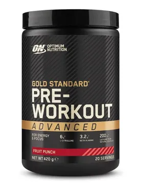 Creatina In Polvere Gold Standard Pre-workout Advanced Monohydrate Punch Alla Frutta 20g Multicolore