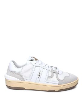 Sneakers in misto pelle bianca