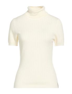 Rollkragenpullover Damen Elfenbein M Damen