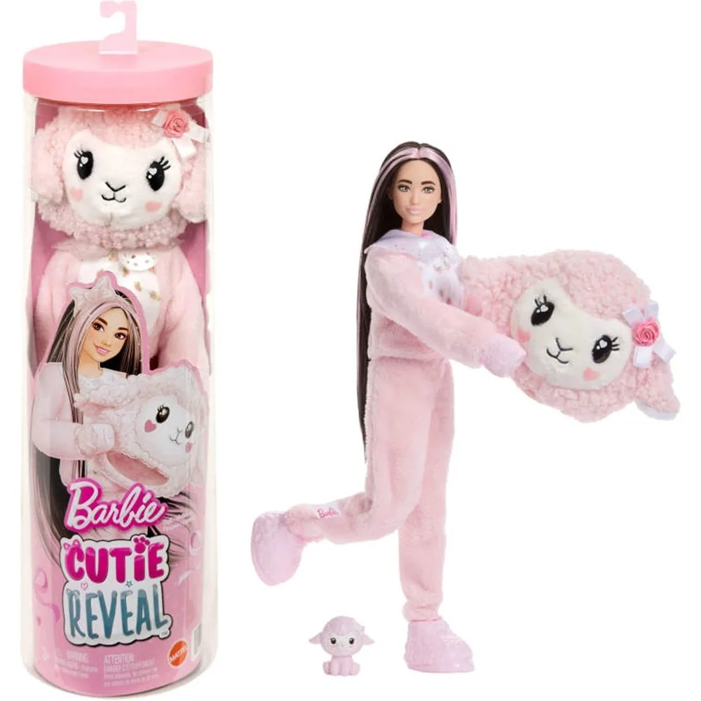 Cutie Reveal Lazos tiernos Muñeca sorpresa corderito rosa - Barbie - FashionsVida