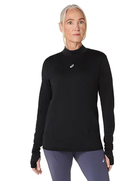 Damen Laufshirt Road Winter Seamless schwarz XS W - Asics - FashionsVida