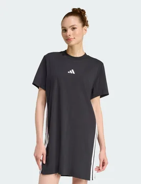 T-shirt Dress ESSENTIALS 3-STRIPES XS Black / White - Adidas - FashionsVida