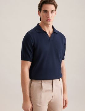 Regular Polo Uni Blau 3XL