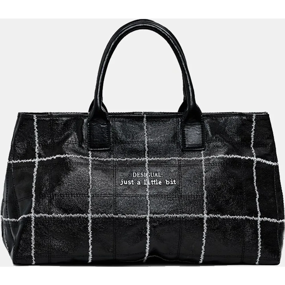 Bolso shopper brillante mediano - Desigual - FashionsVida