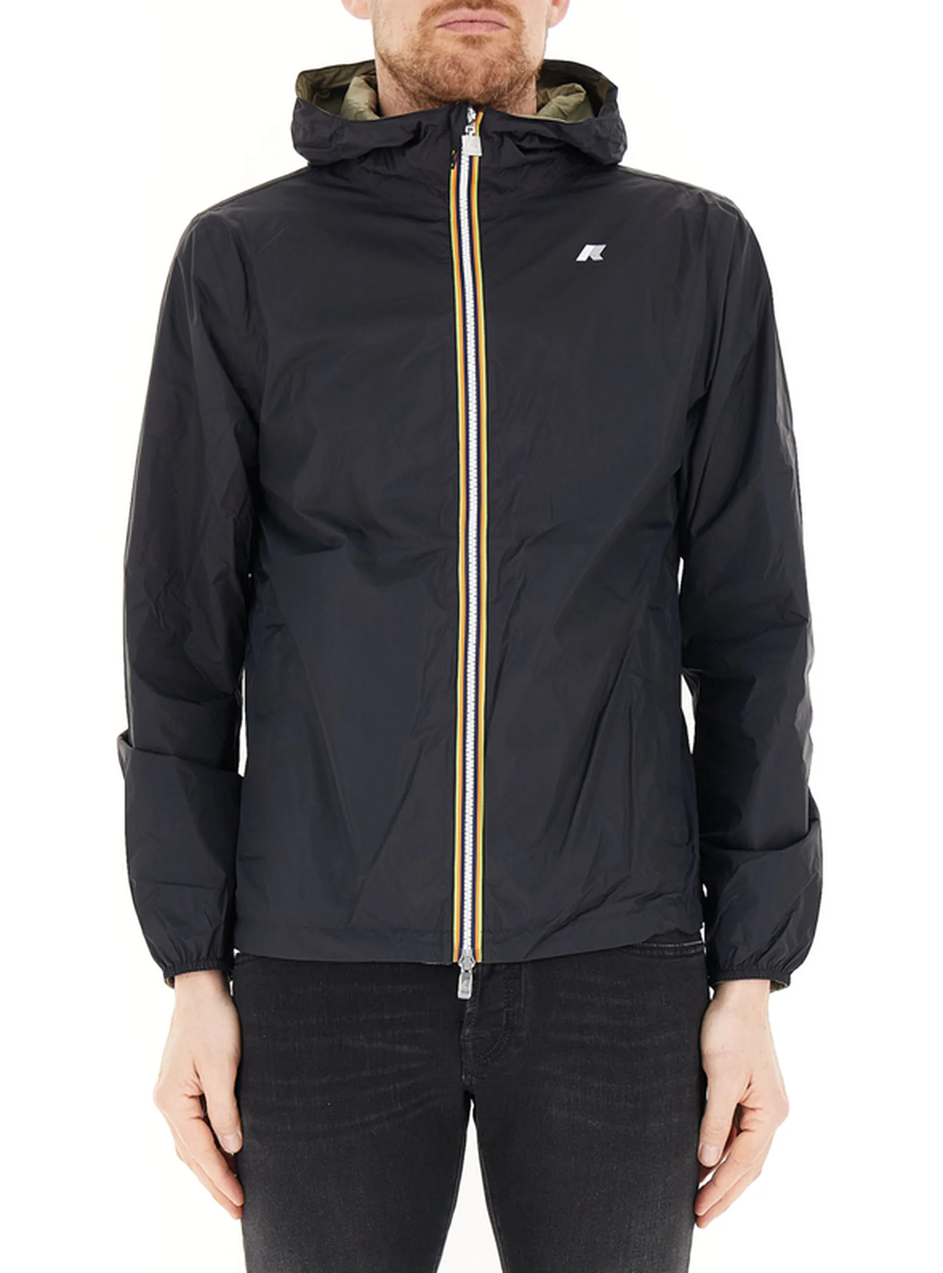 Giubbino antivento reversibile BLU NOTTE XXL - K-way - FashionsVida