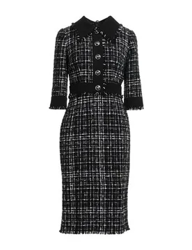 Dolce&Gabbana Vestido midi Mujer Negro 36,38,44 Mujer - Dolce & Gabbana - FashionsVida