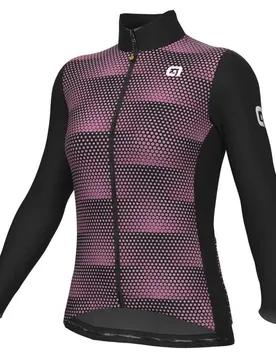 Maglia A Maniche Lunghe Solid Sharp Black / Pink