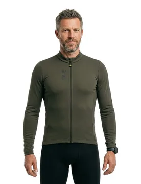 Maglia A Maniche Lunghe Pragma Color Block Dark Green - Ale - FashionsVida