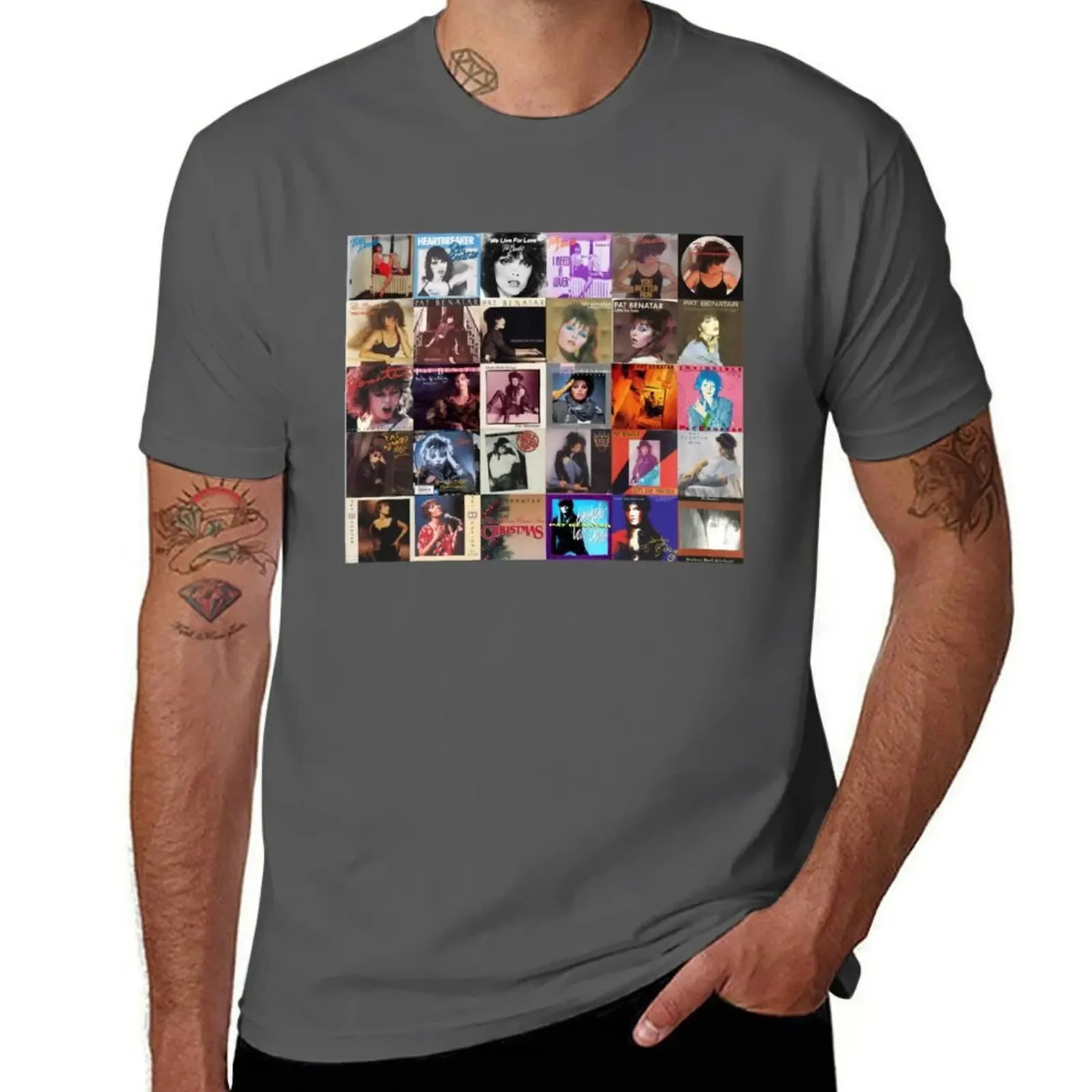 Pat Benatar Singles Covers T-Shirt Plus Size Lightweight Top - Aliexpress - FashionsVida