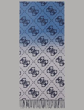 Sciarpa blu degrade 40X180 AM9561 POL03 BLU