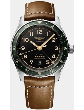 Reloj de hombre Spirit L3.812.4.63.2 automátivco de piel beige - Longines - FashionsVida