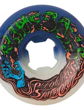Roues De Skateboard Hairballs 50-50 White/Blue 53 mm/95A unisex - Santa Cruz - FashionsVida