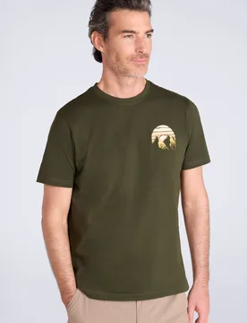 Mountain Peak Mens Graphic T-Shirt - Green - Mountain Warehouse - FashionsVida