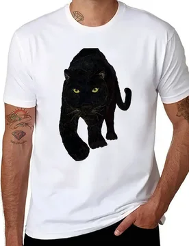 Art Drawing Black Panther on a Hunt T-Shirt t shirts for man cotton cotton t shirts high quality T-Shirt - Aliexpress - FashionsVida