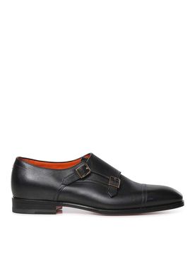 Santoni Doppia fibbia in pelle