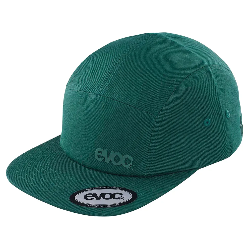 Cappellino Con Visiera Five Panel Bottle Green - EVOC - FashionsVida