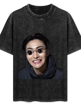 Smiling Seonghwa Meme T-Shirt Trendy Casual Short Sleeve Shirt - Aliexpress - FashionsVida