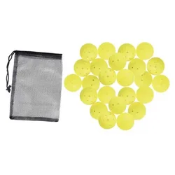 Outdoor Pickleball Balls 24 Units Neon yellow One Size