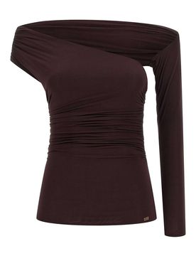 Top con scollo asimmetrico