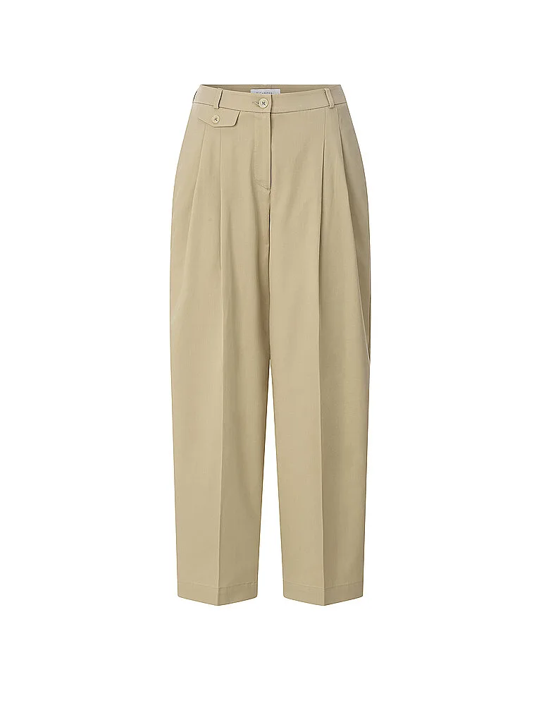 Pantalón Barrel Leg marrón claro 40 - Richroyal - FashionsVida