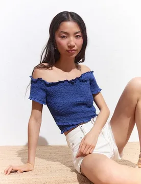 Top de manga corta liso de mujer - Green Coast - FashionsVida