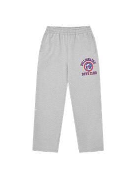 World College Rhinestone Wide Leg Sweatpants - Heather