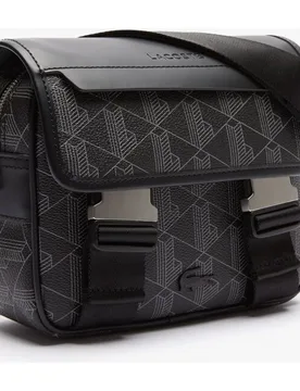 Portadocumentos de hombre de mensajero con solapa y clip the blend en mono folkstone gray abime - Lacoste - FashionsVida