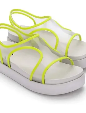 Sandali Con Zeppa Bikini White / Transparent / Yellow EU 37