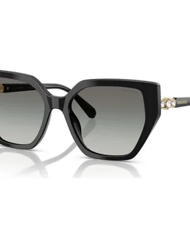 Occhiali da sole, Forma quadrata, SK6016, Neri OS - Swarovski - FashionsVida
