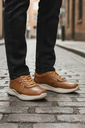 Hampton Mens Nubuck Leather Casual Trainers - - Size: 8